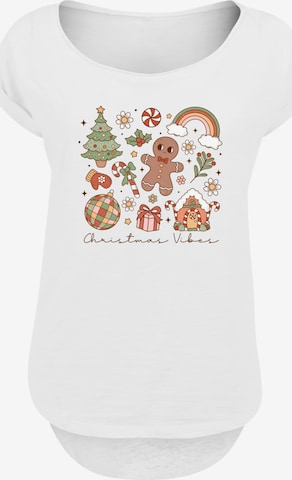 F4NT4STIC T-Shirt 'Christmas Vibes' in Weiß: Vorderseite