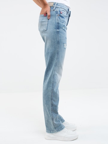 Coupe slim Jean 'MYRRA' BIG STAR en bleu