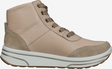 ARA Lace-Up Ankle Boots in Beige