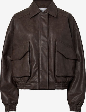 PIECES Between-season jacket 'PCARIANA' in Brown: front
