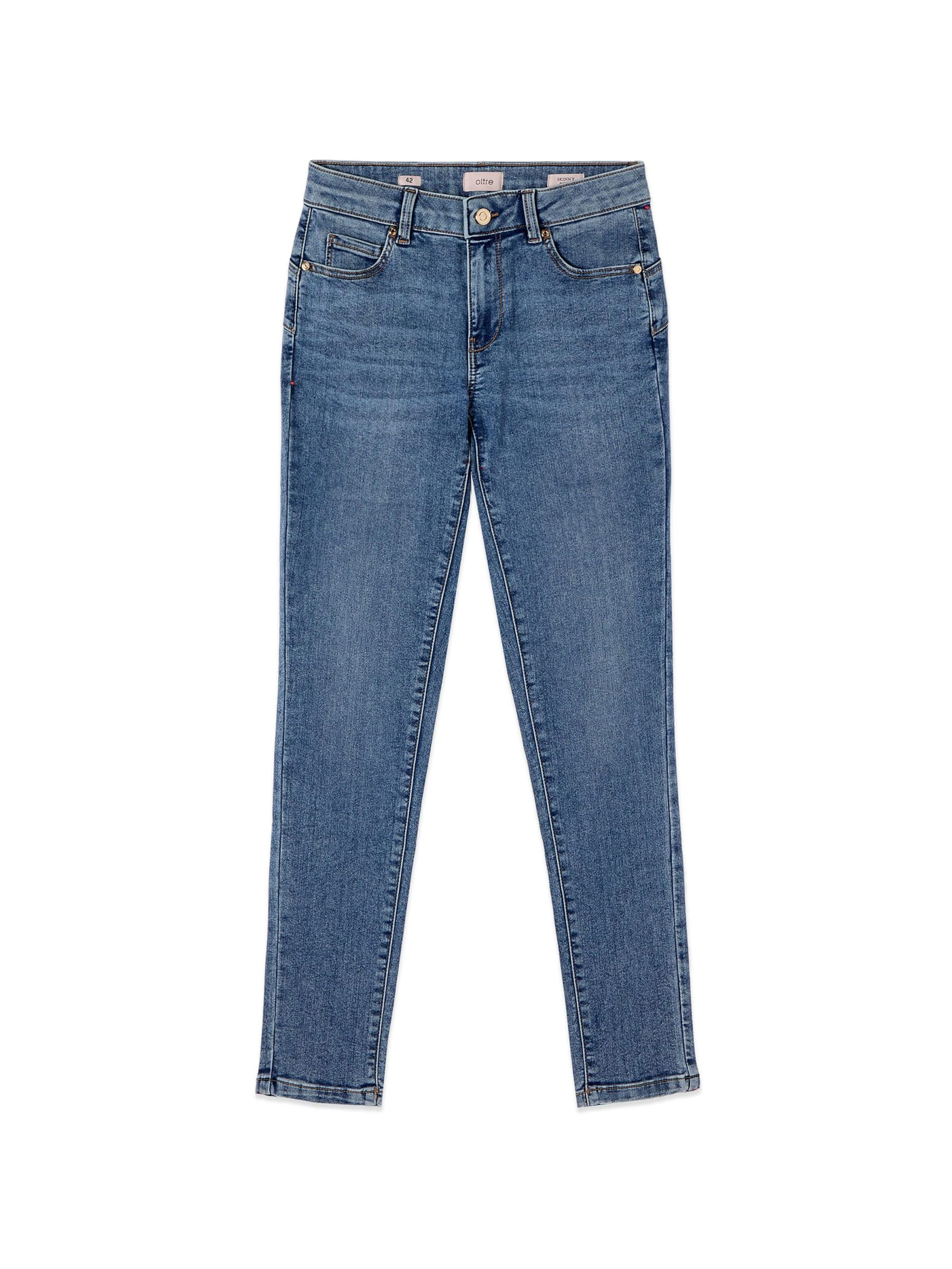 oltre - Skinny Vaquero en azul: frente