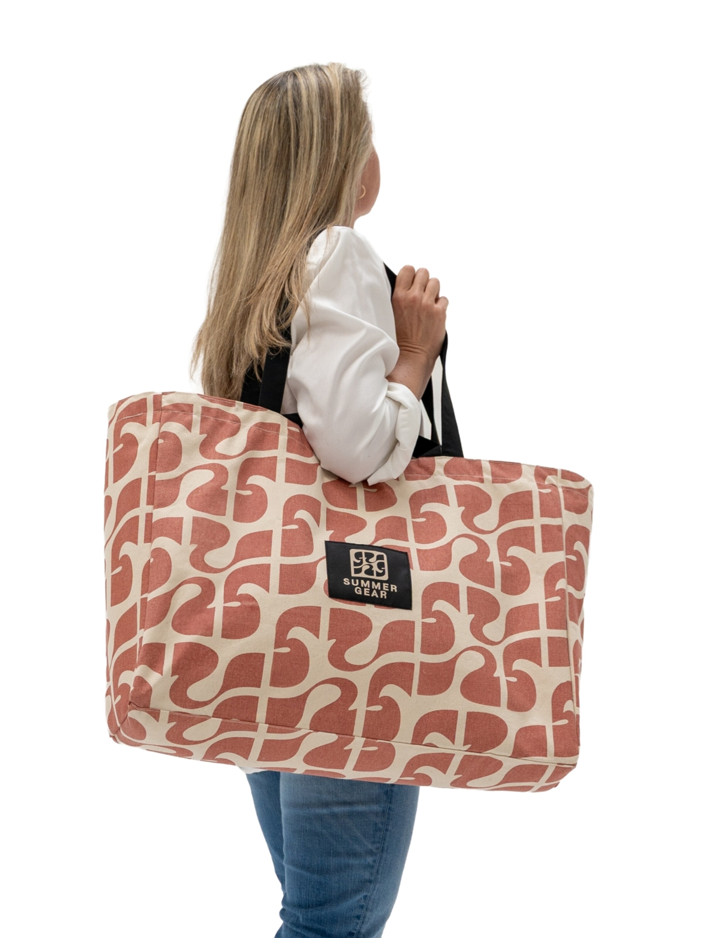 SummerGear Strandtas 'Duna XL' in Roze: voorkant