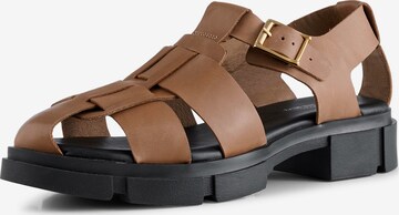 Shoe The Bear Sandalen met riem ' ALVA ' in Bruin: voorkant