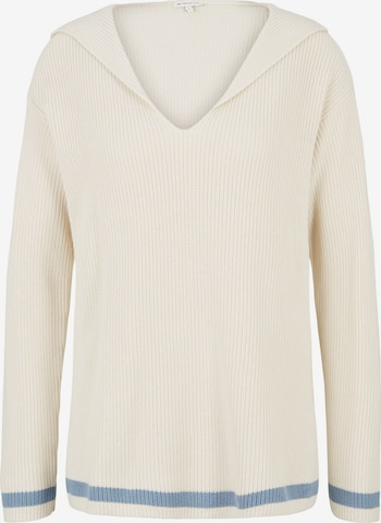 Pull-over TOM TAILOR en beige : devant