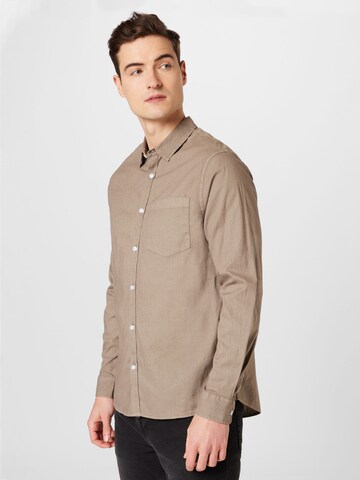 Cotton On - Ajuste regular Camisa 'ASHBY' en gris: frente