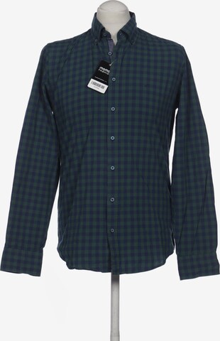 HECHTER PARIS Button Up Shirt in S in Green: front