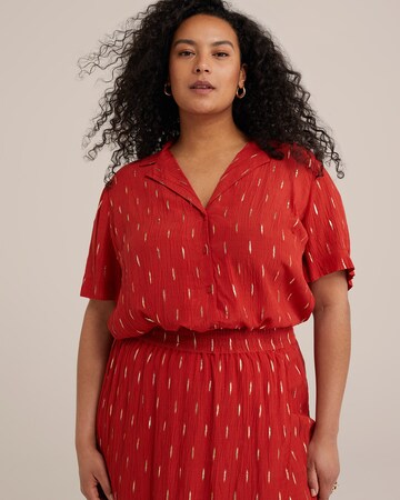 WE Fashion - Blusa en rojo: frente