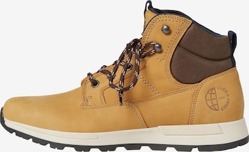 JACK & JONES Lace-Up Boots 'GATES' in Yellow: front