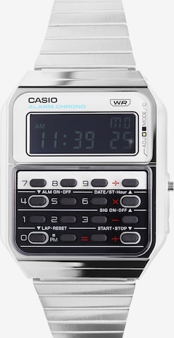 Montre digitale CASIO en argent : devant