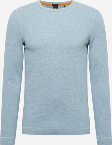 BOSS Sweater 'Tempest' in Blue: front