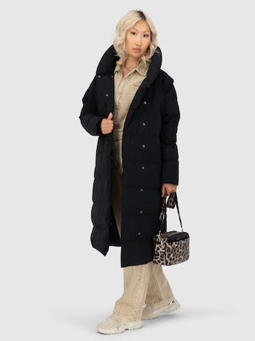 alife & kickin - Casaco de inverno 'FleurAK Winterjacke Damen' em preto