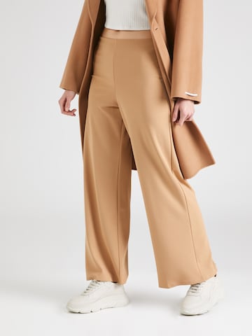 SISTERS POINT Wide leg Pants 'GLUT' in Brown: front