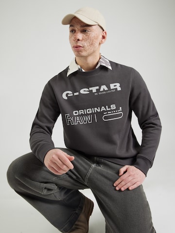 G-STAR Mikina – černá: přední strana
