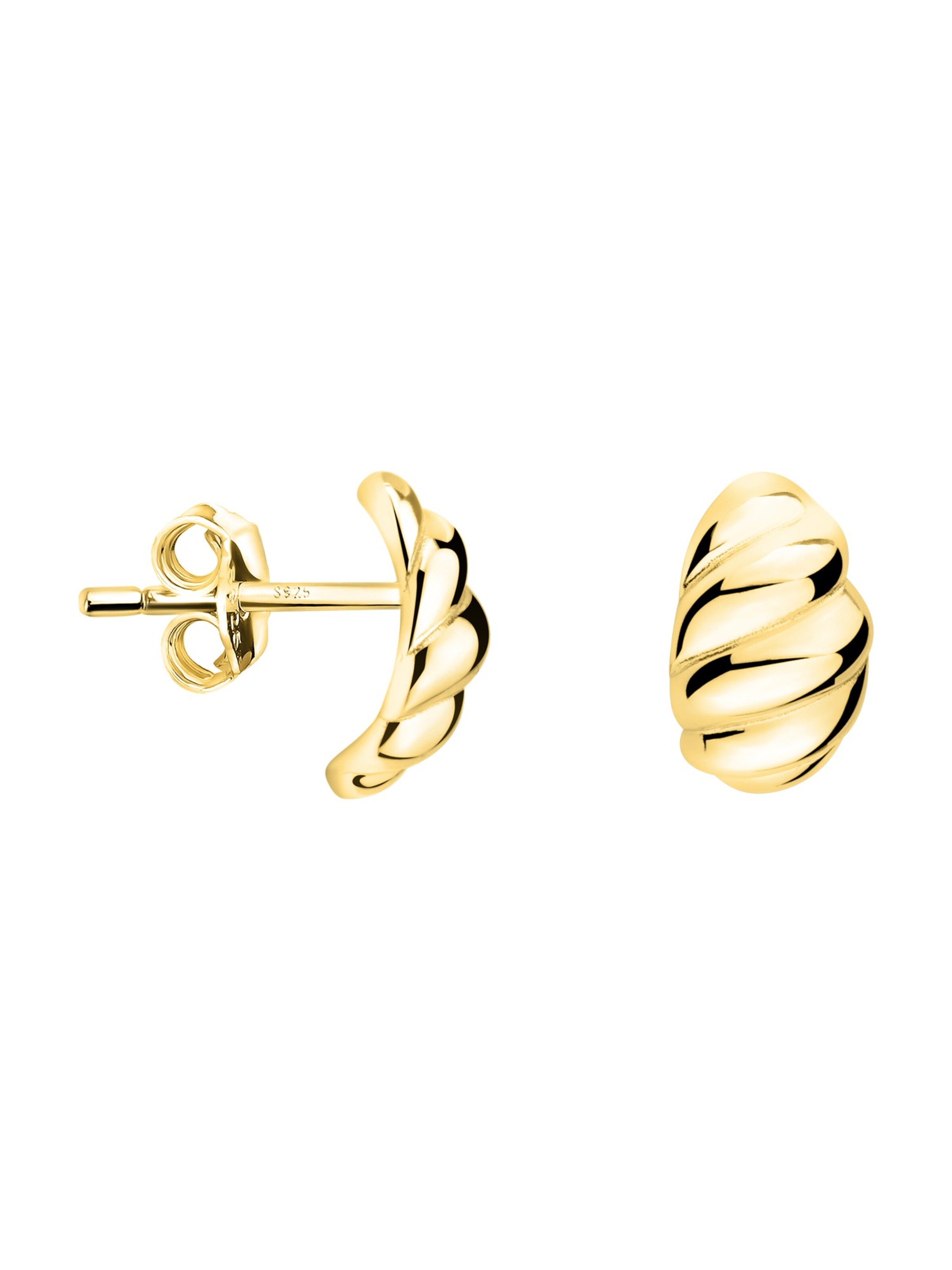Sofia Milani Ohrringe 'Croissant'‌‌‌‌‌‌‌ in Gold: Vorderseite