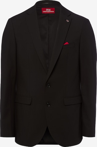 Finshley & Harding London Slim Fit Sakko 'Brixdon' in Schwarz: Vorderseite