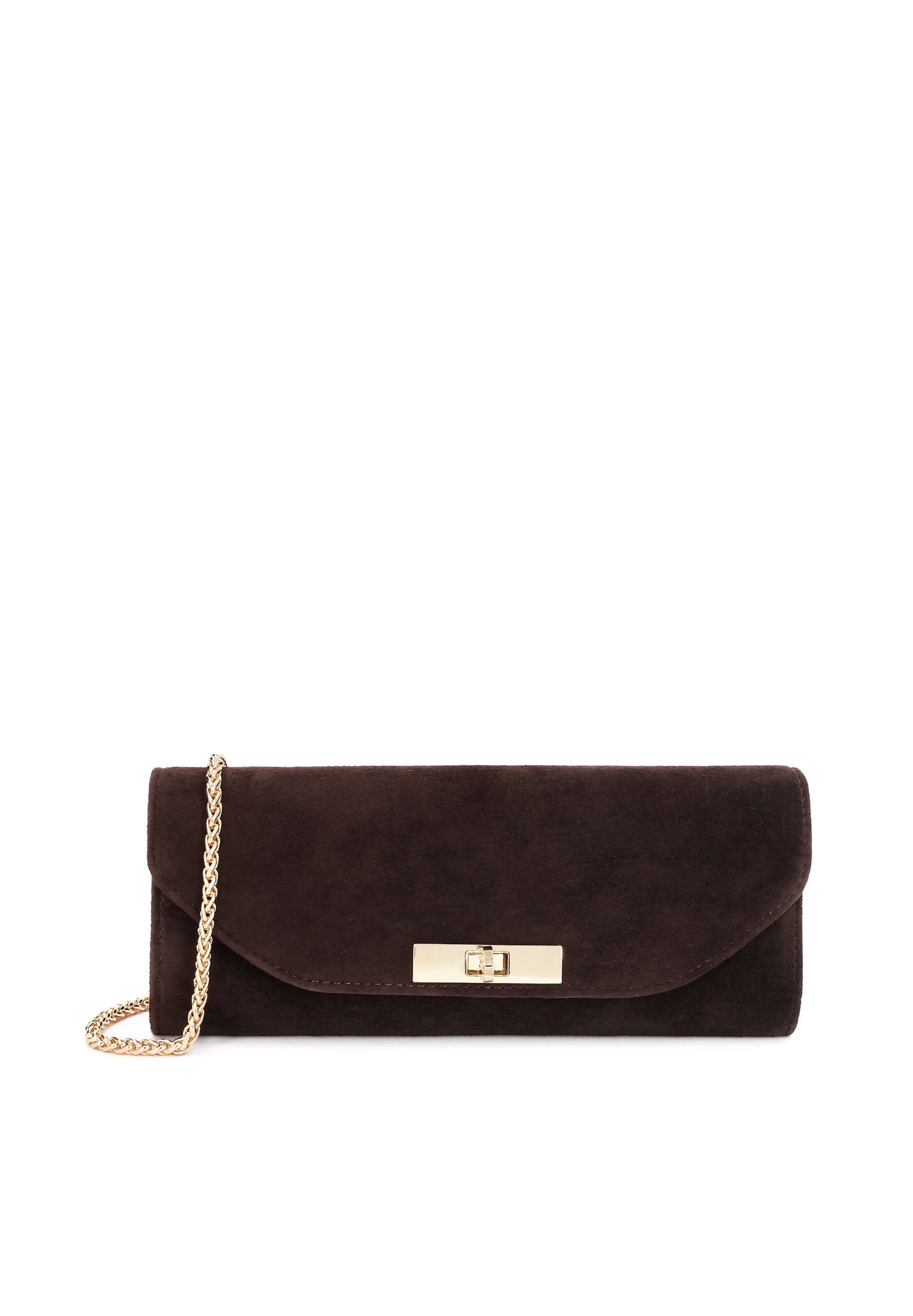 Pochette di Kazar in marrone: frontale