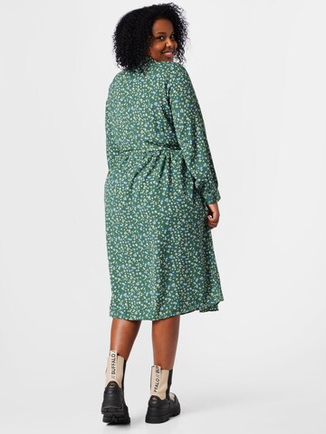 ONLY Carmakoma Shirt Dress 'Ferni' in Green