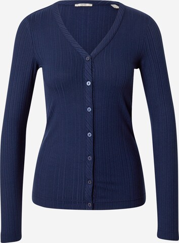 ESPRIT Knit Cardigan in Blue: front