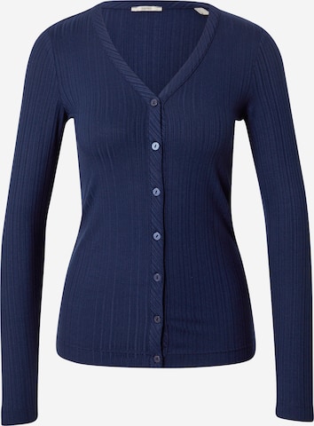 ESPRIT Gebreid vest in Blauw: voorkant