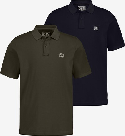 STHUGE Poloshirt in marine / oliv / weiß, Produktansicht
