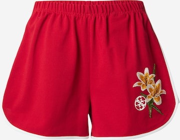 GUESS Regular Pants 'ZOEY' in Red: front