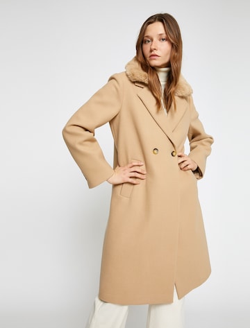 Koton Between-seasons coat in Beige: front