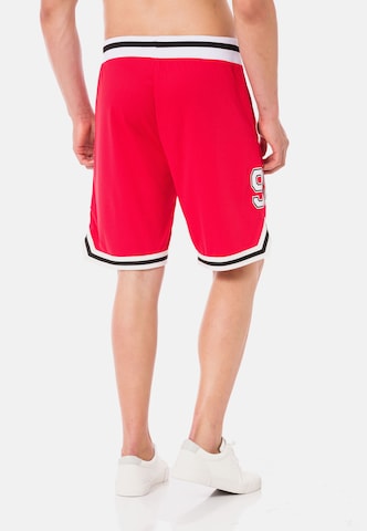 Redbridge Regular Workout Pants in Red