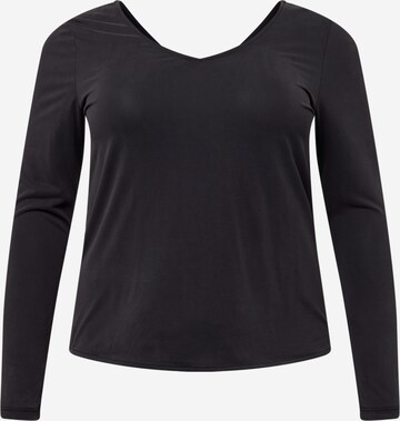 Tricou de la Vero Moda Curve pe negru: față