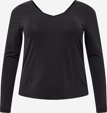 Vero Moda Curve - Camiseta en negro: frente