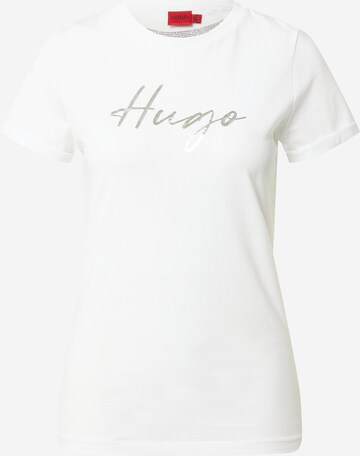 HUGO - Camiseta en blanco: frente