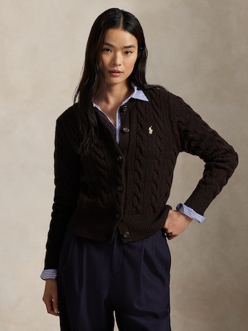 Polo Ralph Lauren Neuletakki värissä ruskea: etupuoli