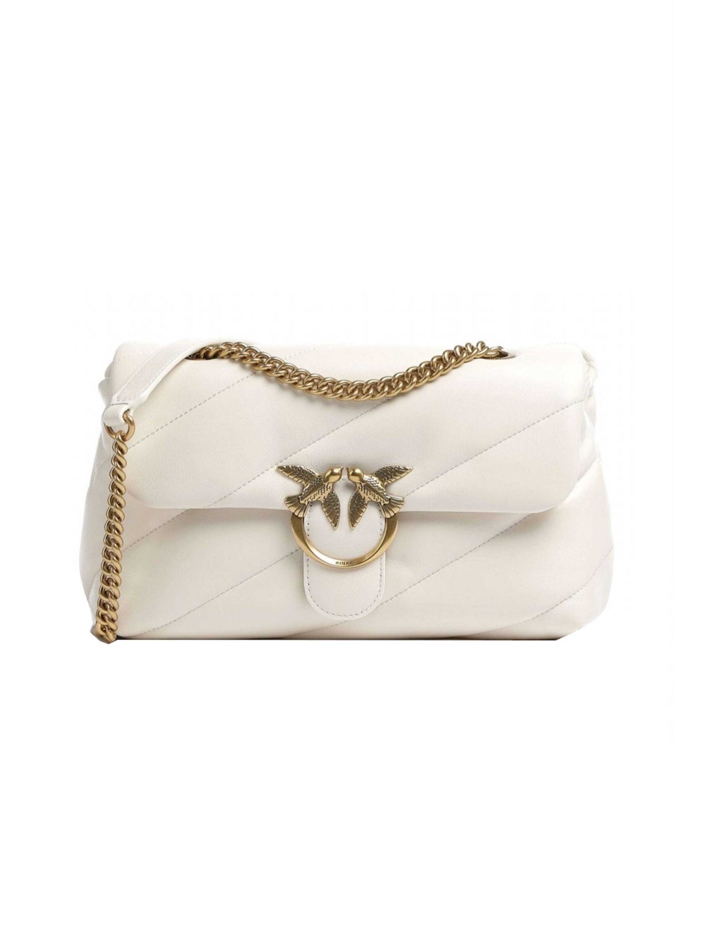 Borsa a spalla '100038 A0F2' di PINKO in bianco: frontale