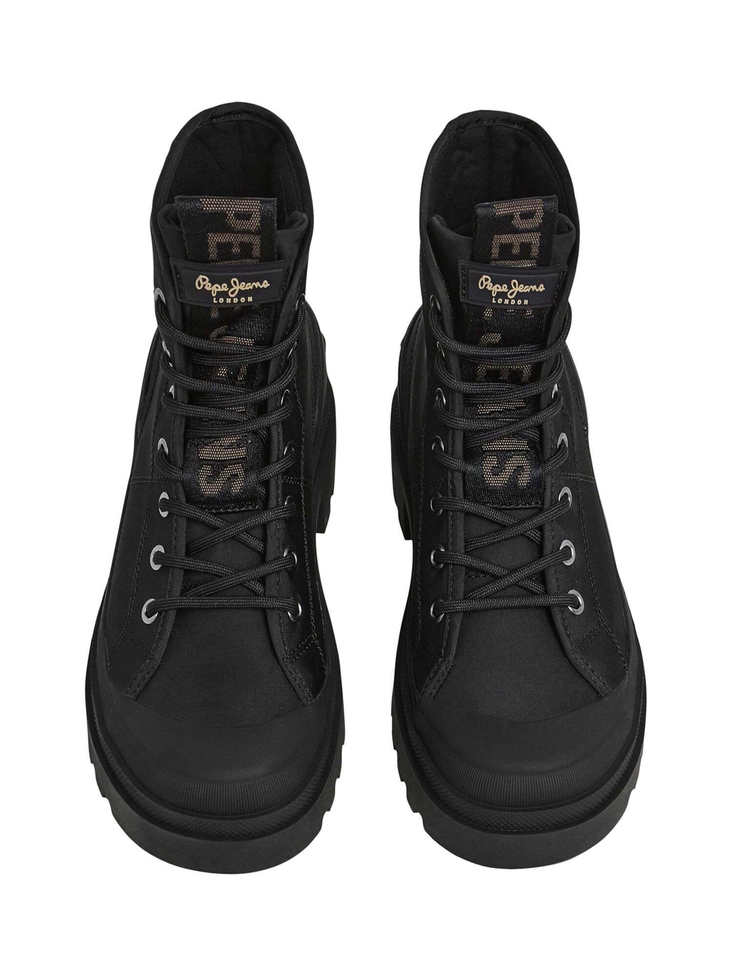 Bottines à lacets 'HALE CITY W' Pepe Jeans en noir