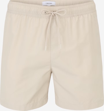 Calvin Klein Swimwear Zwemshorts in Beige: voorkant