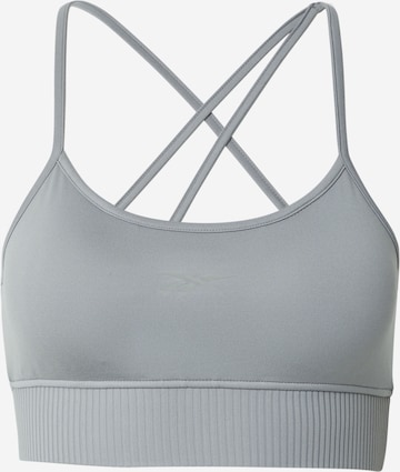 Reebok Bustier Biustonosz sportowy 'LUX' w kolorze szary: przód