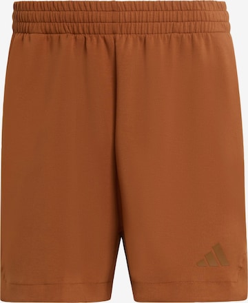ADIDAS SPORTSWEAR - Loosefit Pantalón deportivo 'Lux' en marrón: frente
