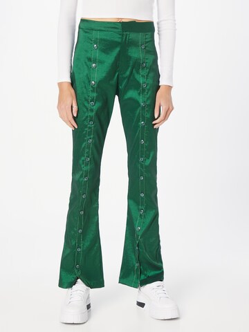 Bootcut Pantaloni 'Indie Elora' de la Hosbjerg pe verde: față