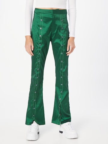 Hosbjerg - Bootcut Calças 'Indie Elora' em verde: frente