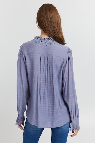 PULZ Jeans Blouse 'CANNY' in Blauw