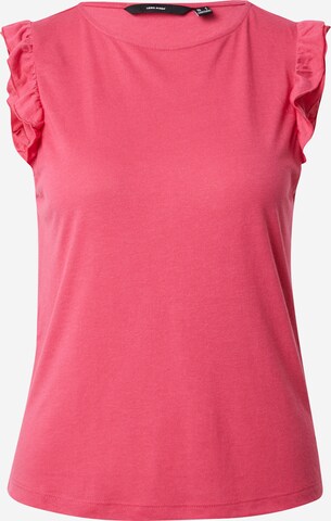 VERO MODA T-Shirt 'SPICY' in Pink: predná strana