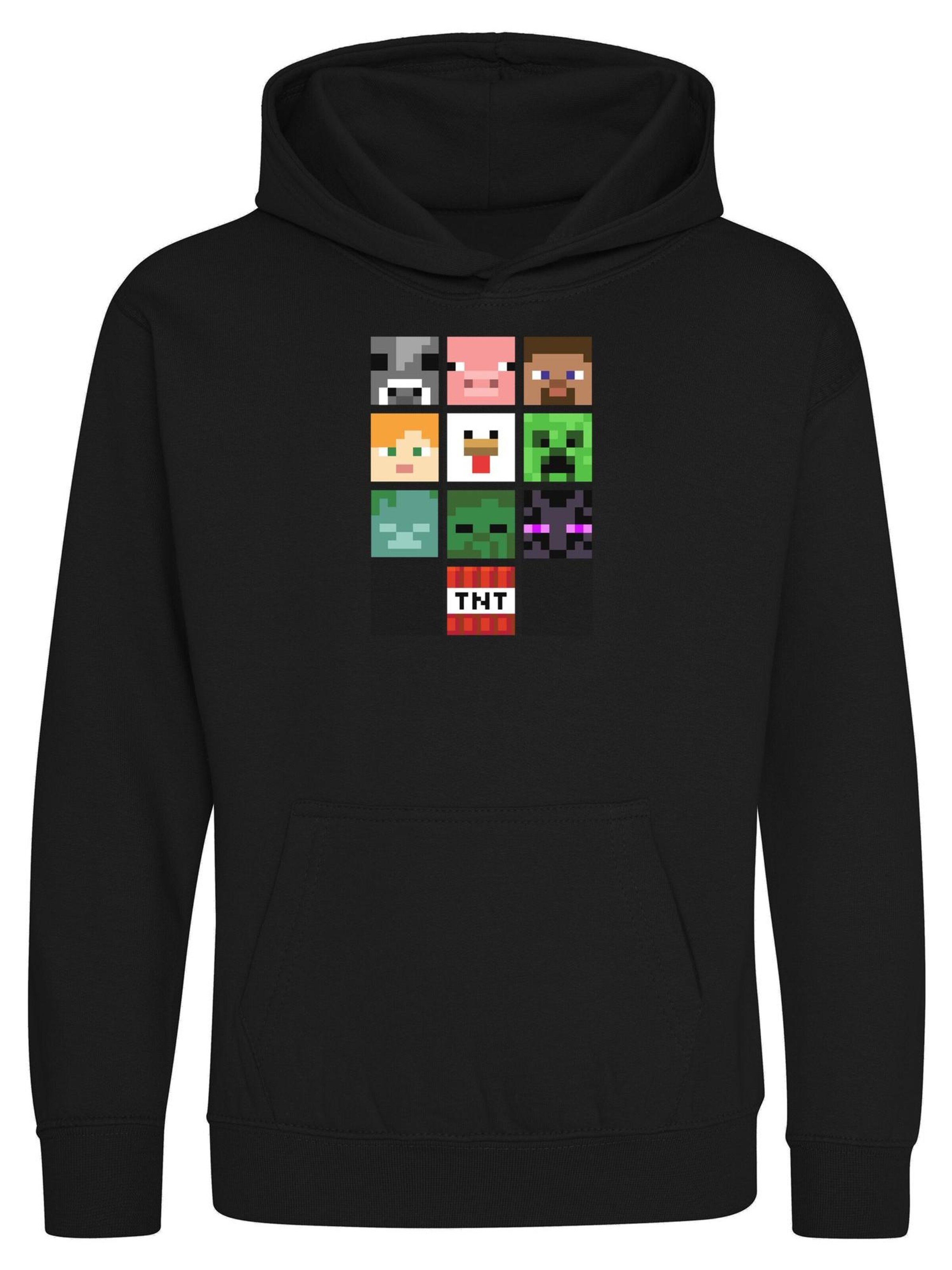 Minecraft Sweatshirt in Black: front