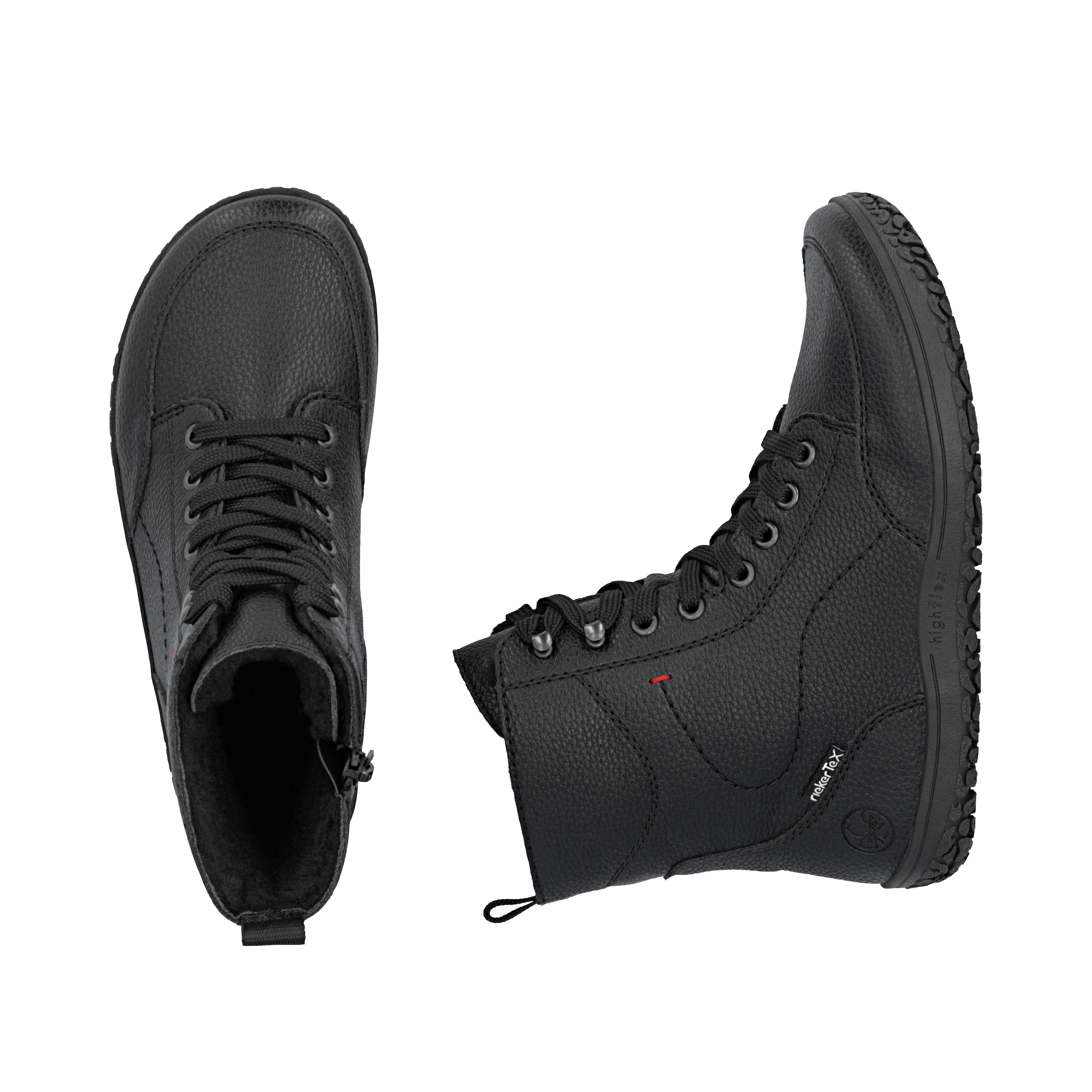 Bottines à lacets Rieker en noir
