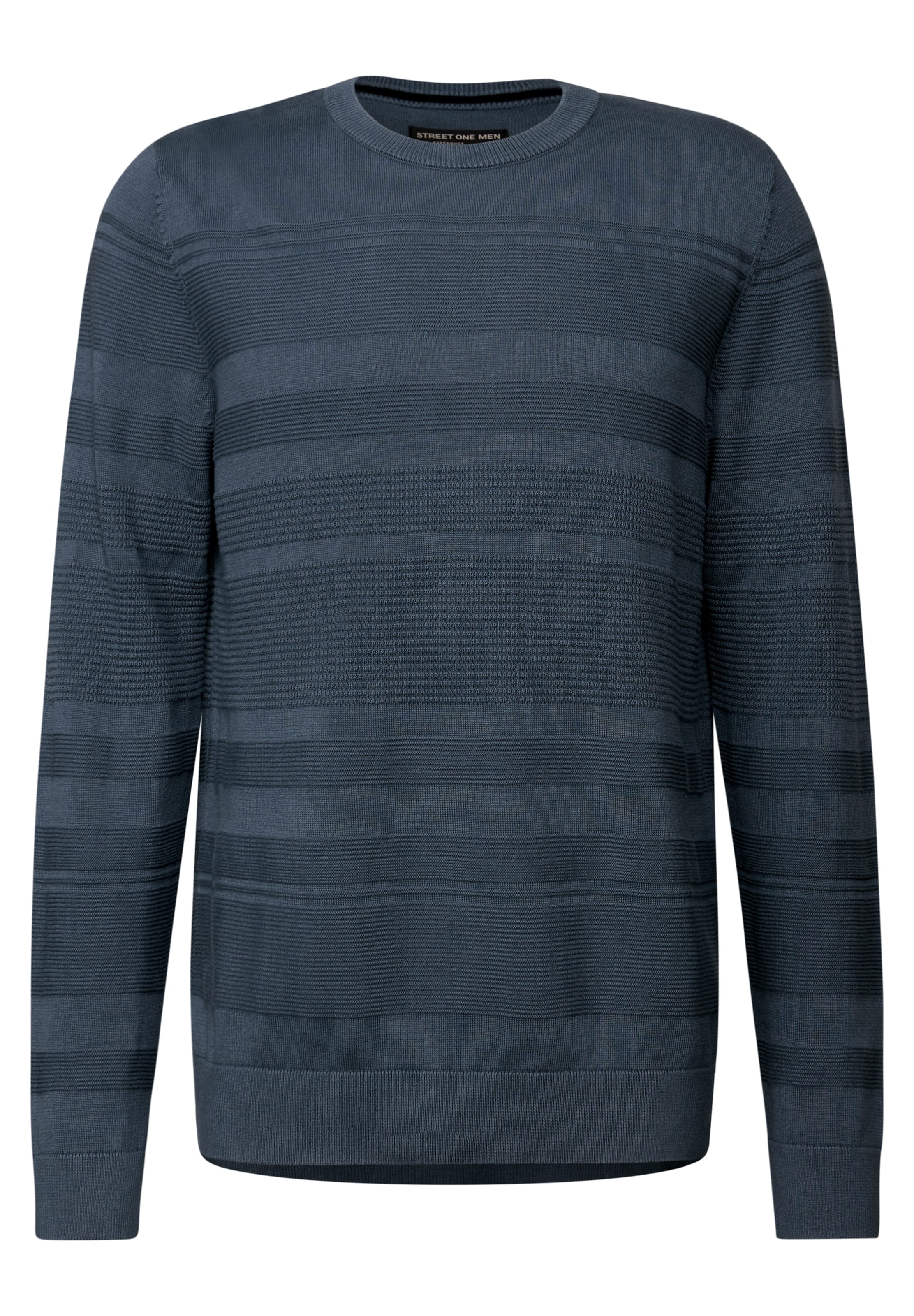 Street One MEN Pullover in Blau: Vorderseite