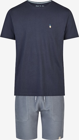 Phil & Co. Berlin Shorty 'Lounge Dreams' in Blau: Vorderseite