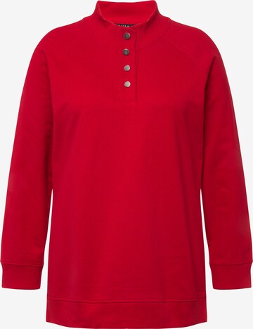 Sweat-shirt Ulla Popken en rouge : devant