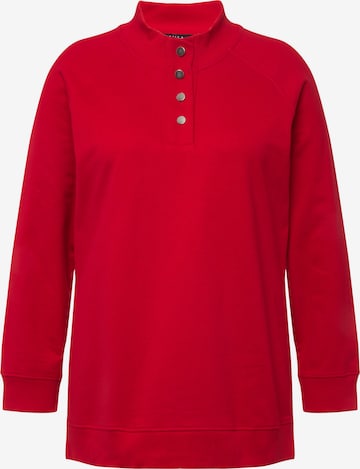 Sweat-shirt Ulla Popken en rouge : devant