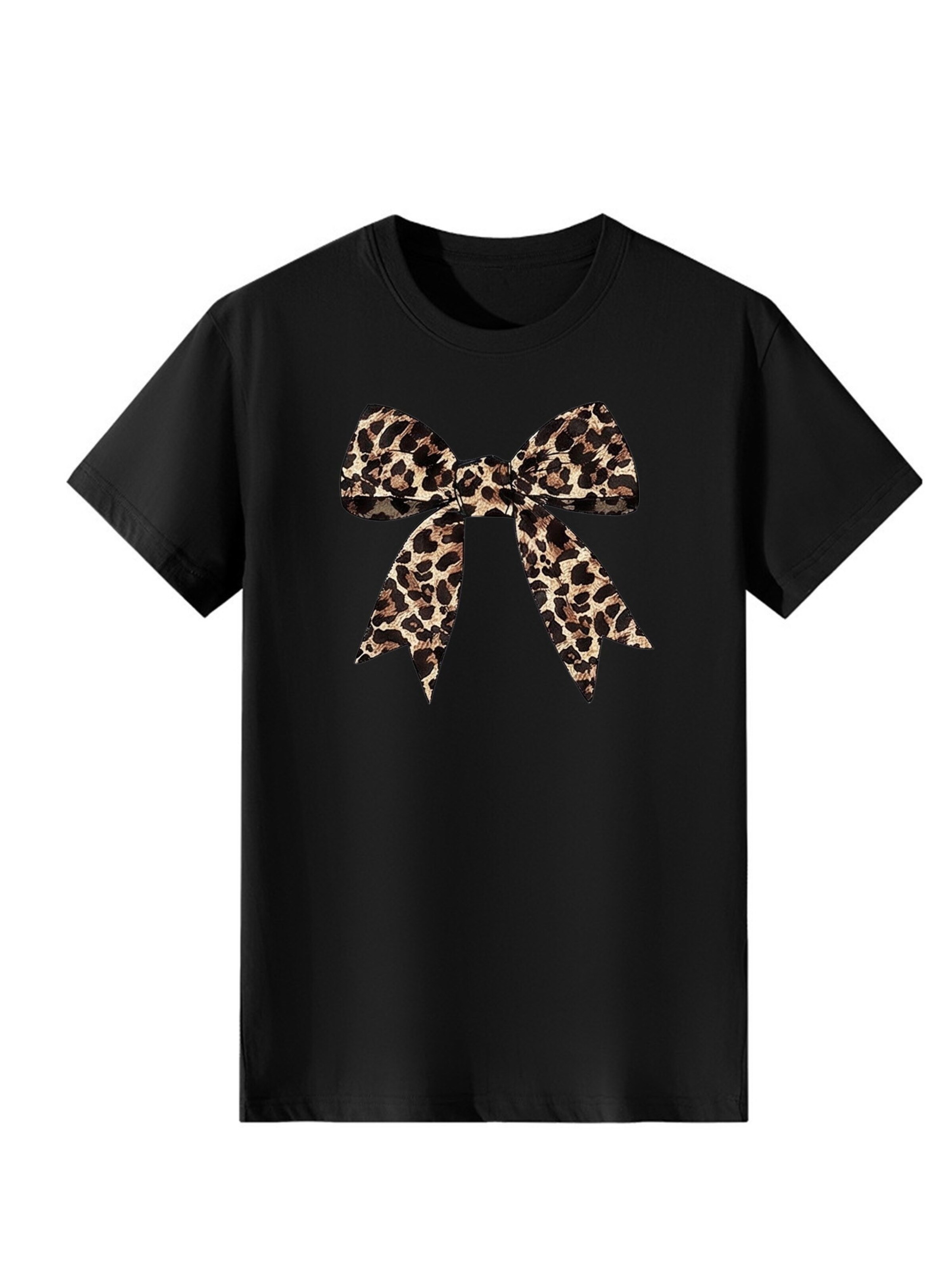T-shirt 'Women's Short Sleeve Shirt Summer Tops' LapaPlus en noir
