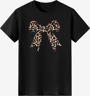 T-shirt 'Women's Short Sleeve Shirt Summer Tops' LapaPlus en noir : devant
