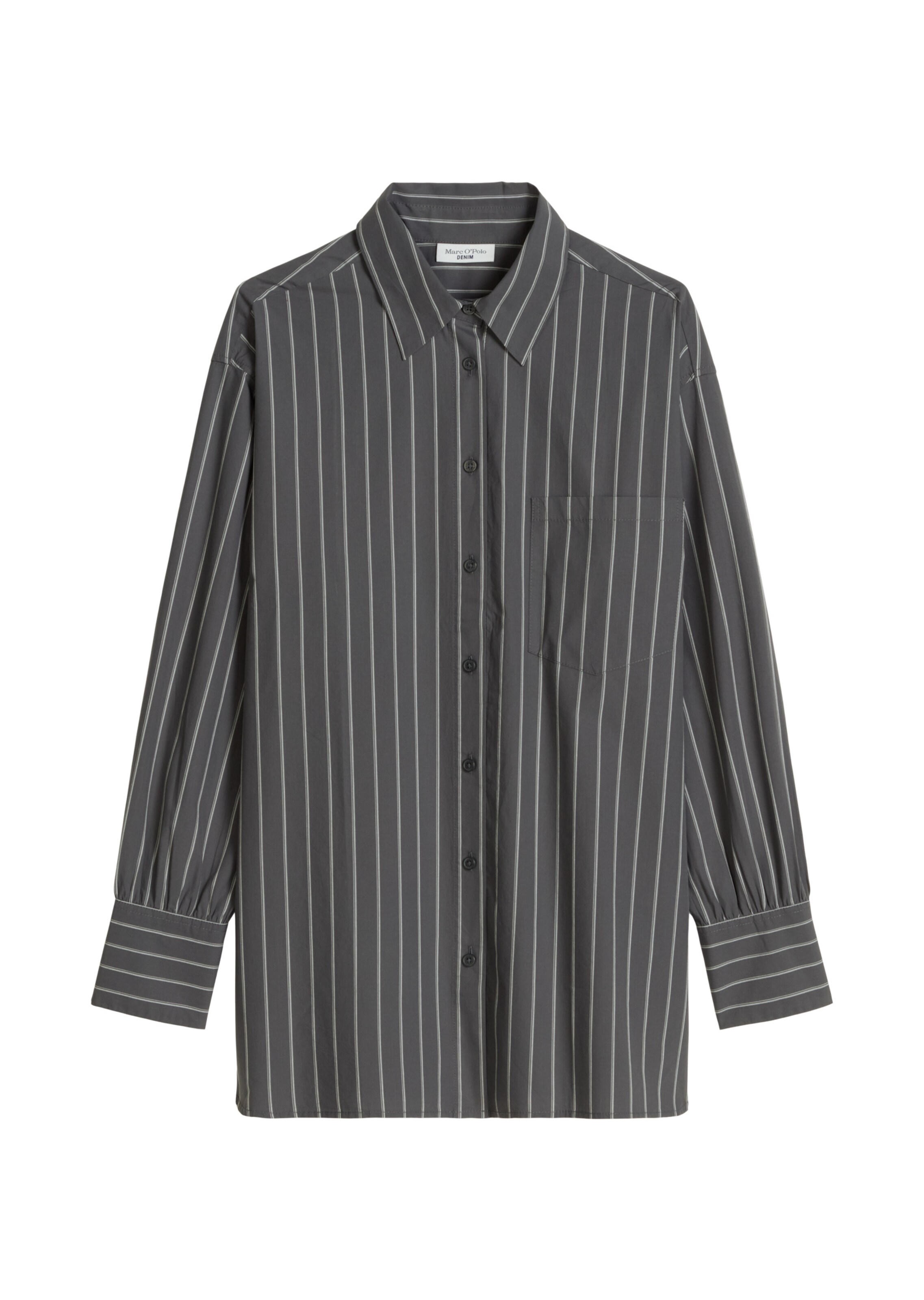 Marc O'Polo DENIM Blouse in Grijs: voorkant