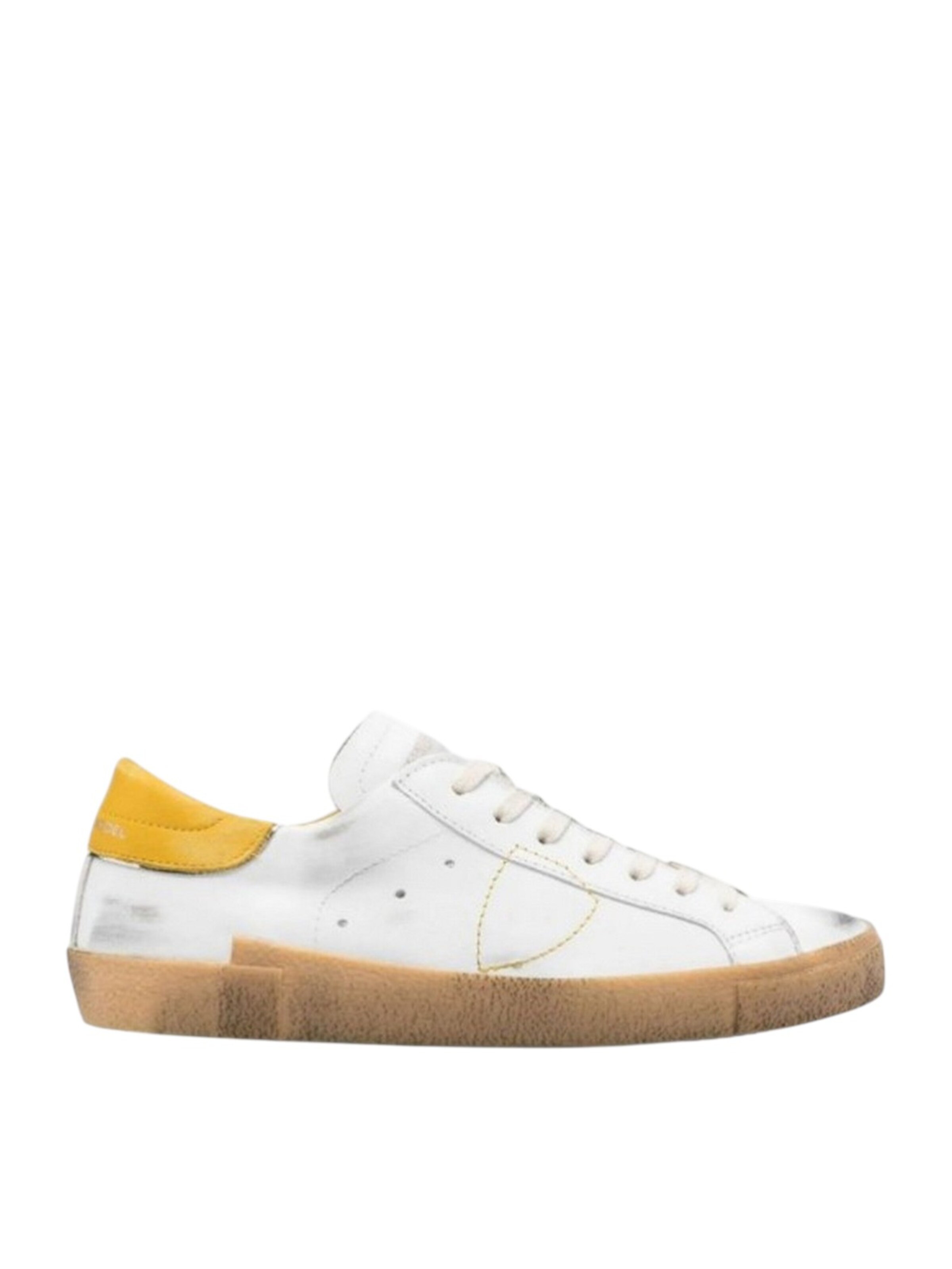 Sneaker bassa di Philippe Model in bianco: frontale